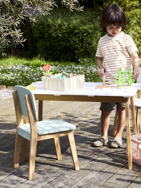 Kleuterstoel outdoor/indoor Tropicool SALIE+WIT - vertbaudet enfant 