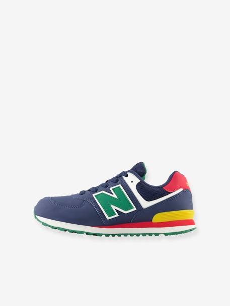 Kindersneakers met veters GC574CT NEW BALANCE® marineblauw - vertbaudet enfant 