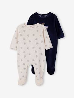 Baby-Pyjama, surpyjama-Fluwelen babyslaappakje vos