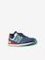 Kindersneakers met veters GC574CT NEW BALANCE® marineblauw - vertbaudet enfant 