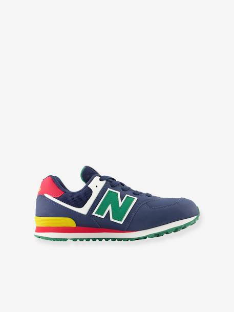 Kindersneakers met veters GC574CT NEW BALANCE® marineblauw - vertbaudet enfant 