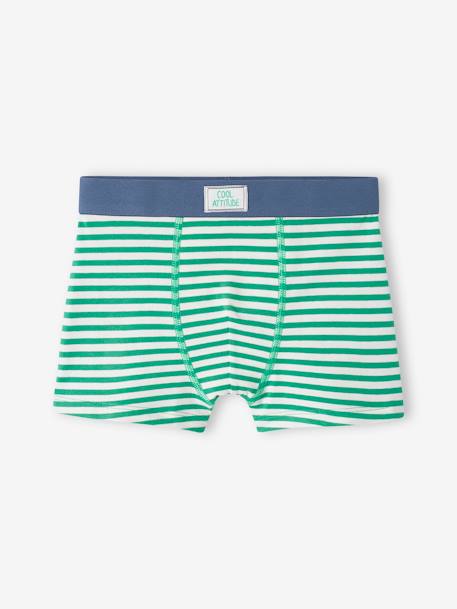 Set met 5 stretch boxers skate jongens groen - vertbaudet enfant 