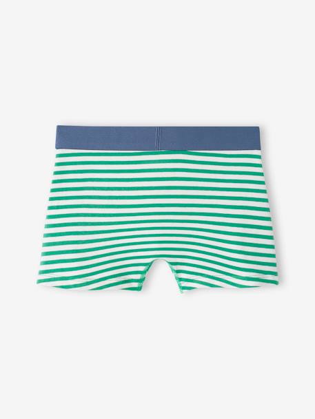 Set met 5 stretch boxers skate jongens groen - vertbaudet enfant 