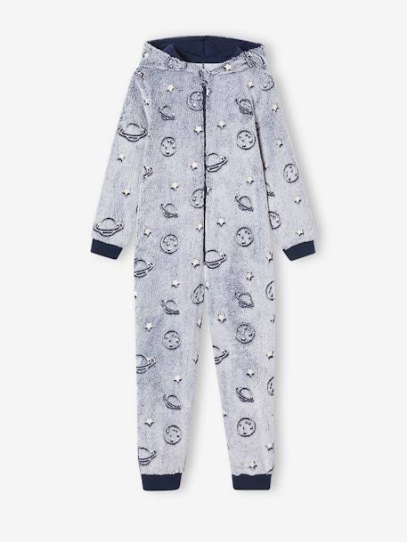 Combipyjama lichtgevende ruimte voor jongens marineblauw - vertbaudet enfant 