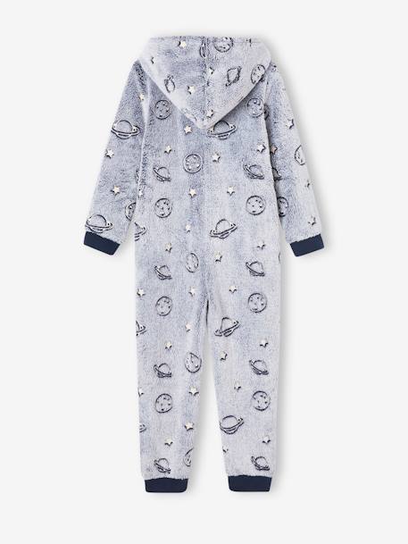 Combipyjama lichtgevende ruimte voor jongens marineblauw - vertbaudet enfant 