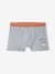 Set met 5 stretch boxers Yéti voor jongens grijsblauw - vertbaudet enfant 