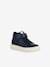 Hoge sneakers met veters en klittenband voor kinderen J Theleven Girl GEOX® marineblauw+zwart - vertbaudet enfant 