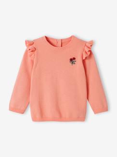 Baby-Trui, vest, sweater-Trui met ruches en kwastjes