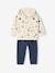 Babyset met sweater van fleece en keper broek nachtblauw - vertbaudet enfant 