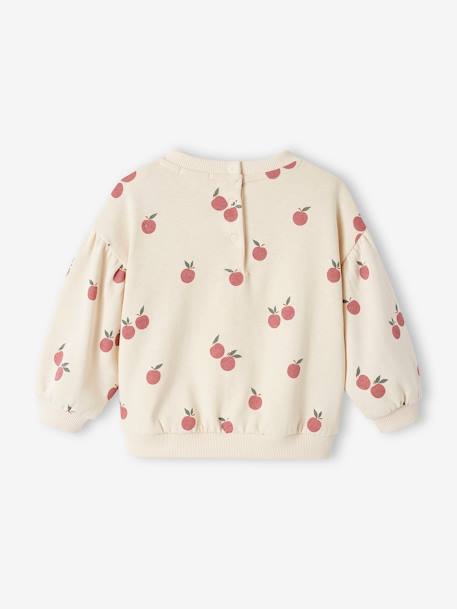 Babysweater met print ecru+rouge - vertbaudet enfant 