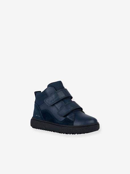 Hoge sneakers met klittenband voor kinderen J Theleven Boy B ABX GEOX® marineblauw - vertbaudet enfant 