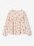Shirtblouse met print voor meisjes donkerbruin+marineblauw+roze (poederkleur) - vertbaudet enfant 