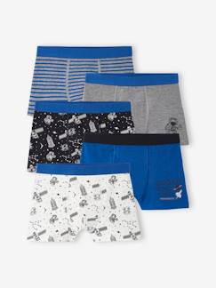 -Set van 5 stretch boxers voor jongens ruimte