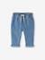 Babyjeans met elastische taille ongewassen denim+stone - vertbaudet enfant 