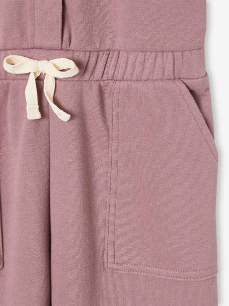 Fleece jumpsuit met korte mouwen voor meisjes zachtpaars - vertbaudet enfant 