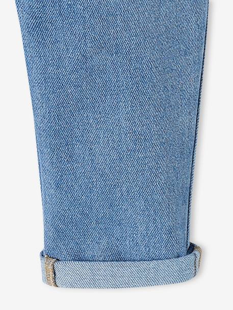 Babyjeans met elastische taille ongewassen denim+stone - vertbaudet enfant 