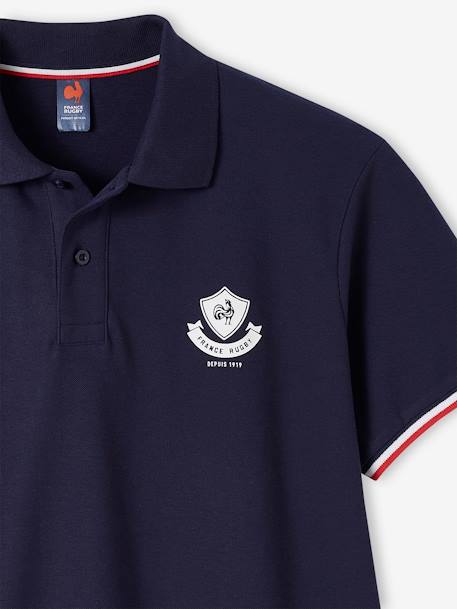 France Rugby® poloshirt met korte mouwen voor volwassenen marineblauw - vertbaudet enfant 