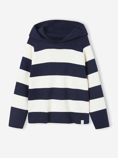 Jongenstrui met capuchon blauw+marineblauw - vertbaudet enfant 