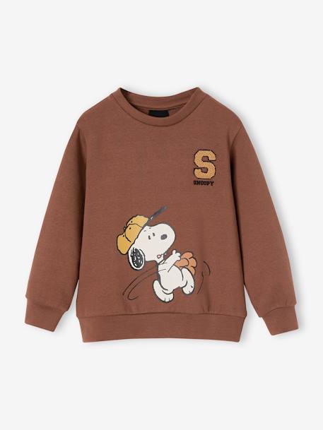 Sweater voor babyjongen Snoopy Peanuts® mokka - vertbaudet enfant 