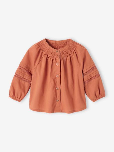 Fantasie babyblouse roest - vertbaudet enfant 