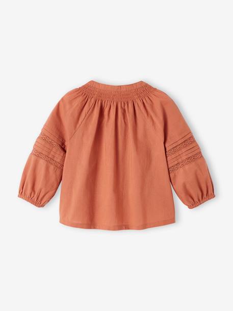 Fantasie babyblouse roest - vertbaudet enfant 