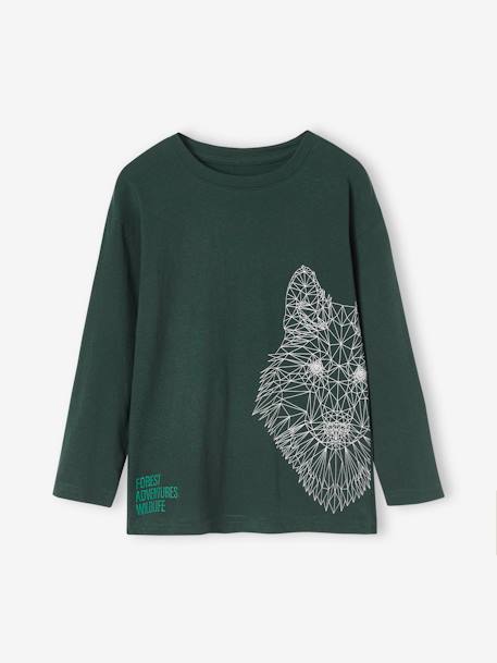 Jongensshirt met grappig dierenmotief dennen - vertbaudet enfant 