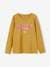 T-shirt met tekst voor meisjes beige (poederkleur)+brons+fuchsia+grijsblauw+groengrijs+paars+rozenhout - vertbaudet enfant 