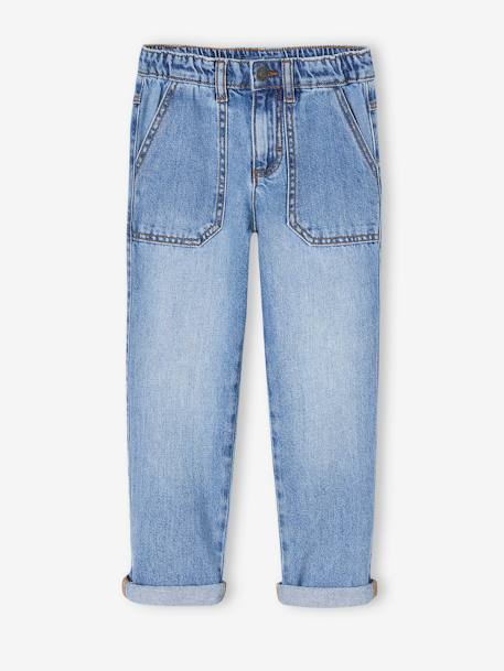 Timmermansjeans jongens stone+zwart denim - vertbaudet enfant 