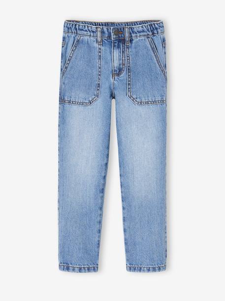 Timmermansjeans jongens stone+zwart denim - vertbaudet enfant 