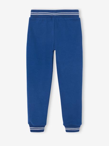 Sport joggingbroek van molton jongens felblauw+gemêleerd grijs+grijsblauw+marineblauw - vertbaudet enfant 