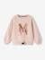 Sportset voor meisjes met molton sweater + legging van technisch materiaal roze (poederkleur) - vertbaudet enfant 