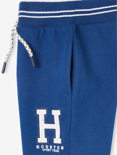 Sport joggingbroek van molton jongens felblauw+gemêleerd grijs+grijsblauw+marineblauw - vertbaudet enfant 