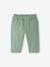 Babybroek van twill met elastische tailleband groen - vertbaudet enfant 