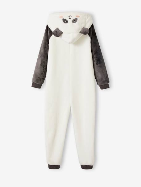 Panda onesie voor meisjes grijs - vertbaudet enfant 