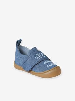 Schoenen-Jongen schoenen 23-38-Denim stoffen sloffen met klittenband voor baby