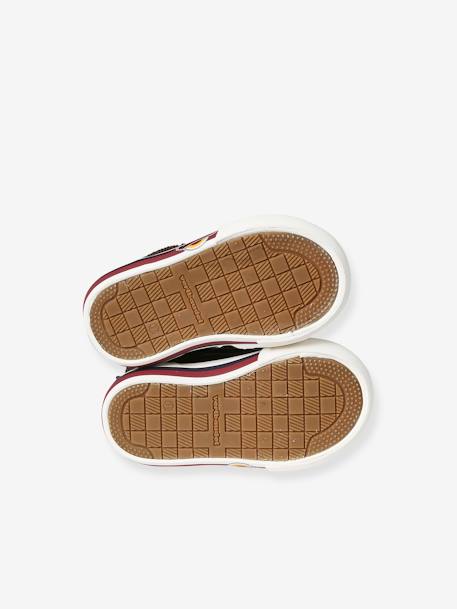 Hoge sneakers met veters en rits bruin - vertbaudet enfant 