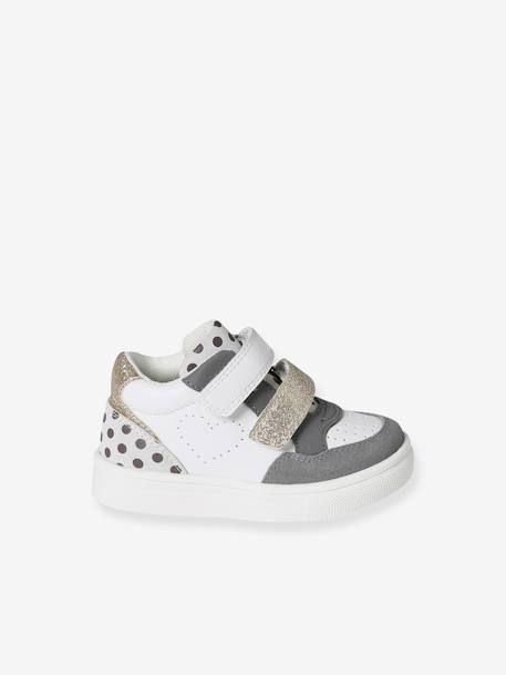 Sneakers met klittenband voor baby's wit - vertbaudet enfant 