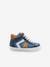 Leren hoge kindersneakers met vetersluiting voor kinderen 3631B686 Babybotte® blauw - vertbaudet enfant 