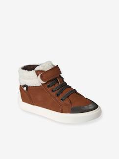 -Hoge sneakers van leer, kleutercollectie