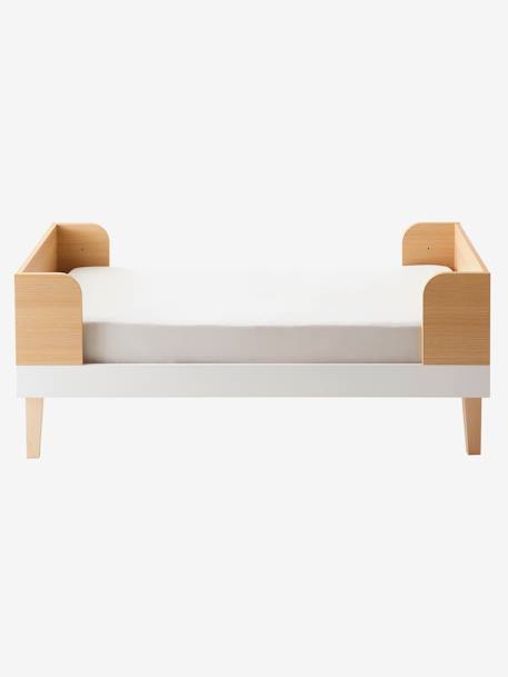 MOKA om te vormen babybed wit/hout - vertbaudet enfant 