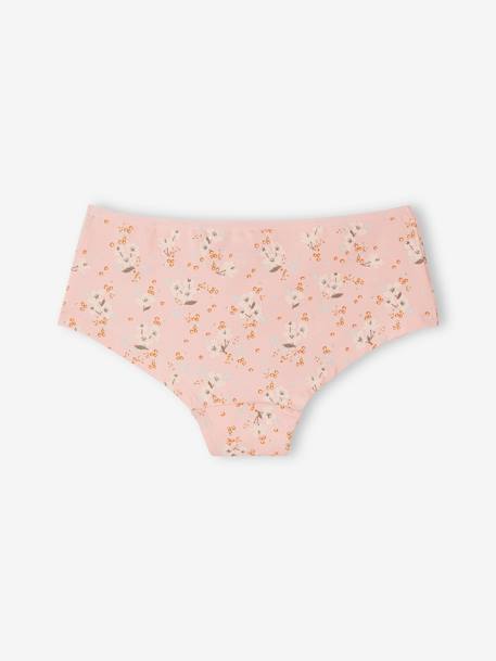 Set met 5 meisjesshorties bloemen roze (poederkleur) - vertbaudet enfant 