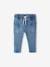 Denim babybroek met elastische tailleband double stone+onbewerkt denim - vertbaudet enfant 