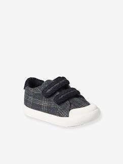 Schoenen-Baby schoenen 17-26-Loopt jongen 19-26-Sneakers-Textielen sneakers met klittenband voor baby