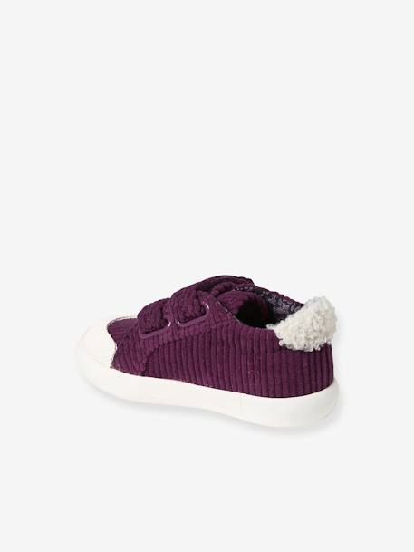 Textielen sneakers met klittenband voor baby framboos - vertbaudet enfant 