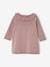 Tricot jurk met fantasiesteek baby paars - vertbaudet enfant 