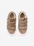 Leren MID-sneakers met klittenband, kleutercollectie meisjes goudbeige - vertbaudet enfant 