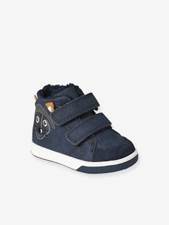 Schoenen-Halfhoge sneakers met klittenband voor baby