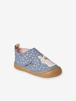 Schoenen-Meisje shoenen 23-38-Stoffen sloffen met klittenband en print voor baby