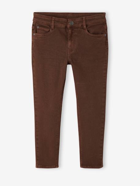 Gekleurde slim MorphologiK LARGE jongens beige+chocoladebruin+hemelsblauw+kaki+leiblauw+terracotta - vertbaudet enfant 