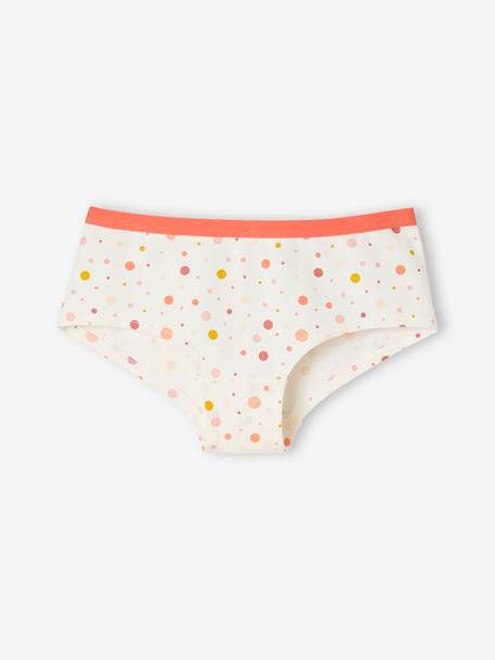 Set met 5 meisjesshorties Pop abrikoos - vertbaudet enfant 